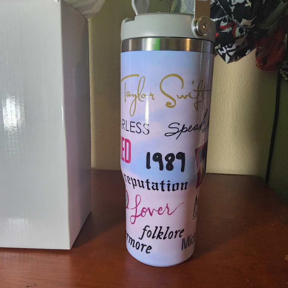 Taylor Swift Album Covers Stainless Steel Tumbler Travel Mug